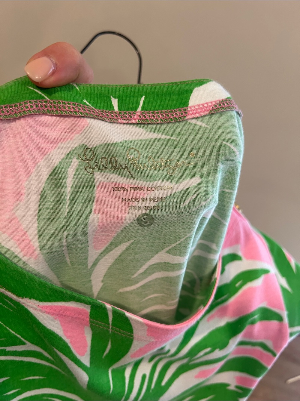 Lilly Pulitzer Pink and Green Pineapple Mini Dress - Picture 5 of 5